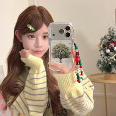 Silver Star Apple Tree Gold-plated Rounded Airbag Double-sided Phone Case