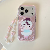 Load image into Gallery viewer, Ballet Kitty Round Edge Airbag Double-Sided Phone Case