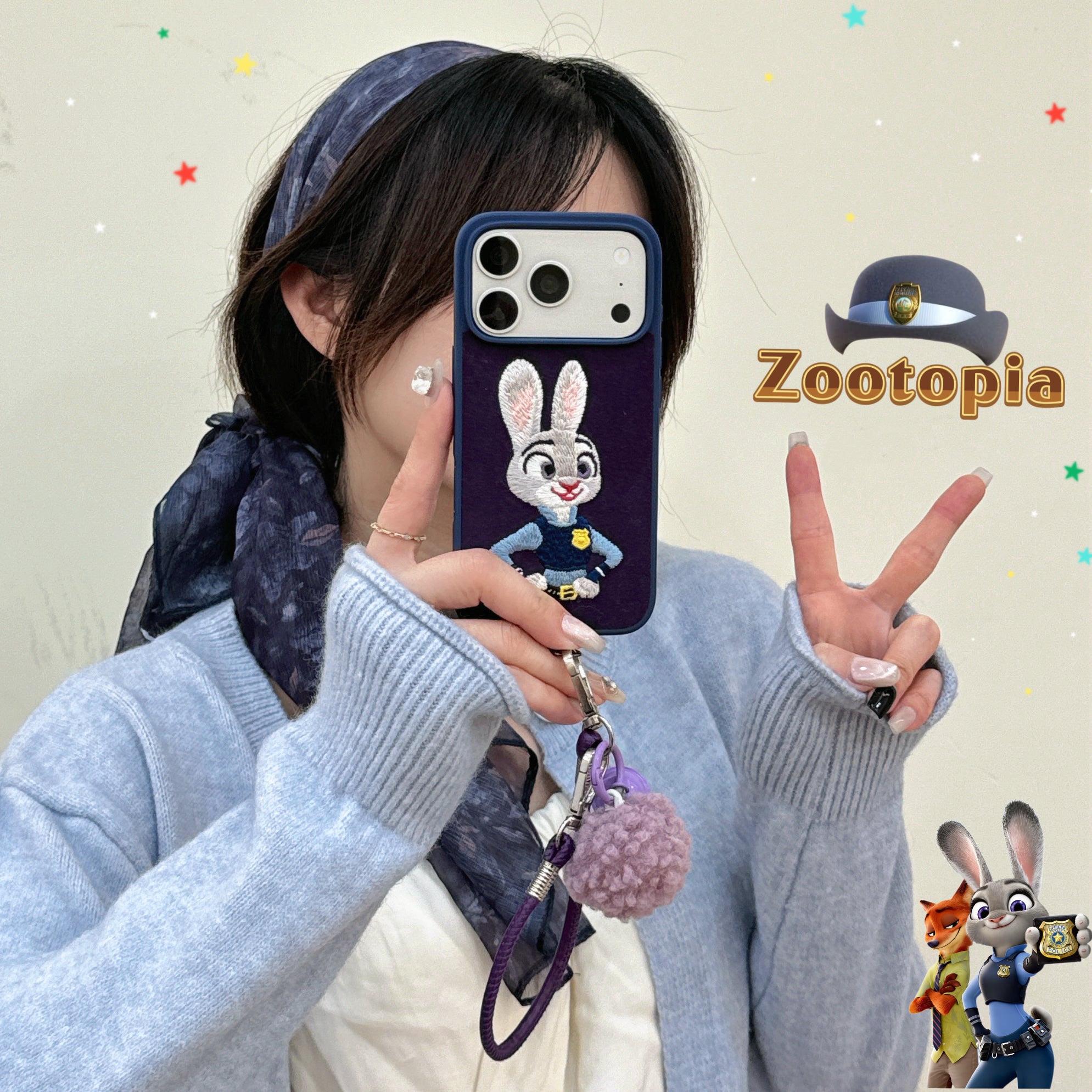 Felt Judynick Embroidered Phone Case