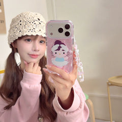 Ballet Kitty Round Edge Airbag Double-Sided Phone Case