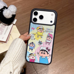 Crayon Shin-chan mirror phone case for iPhone 17 Pro