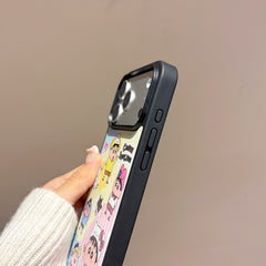 Crayon Shin-chan mirror phone case for iPhone 17 Pro