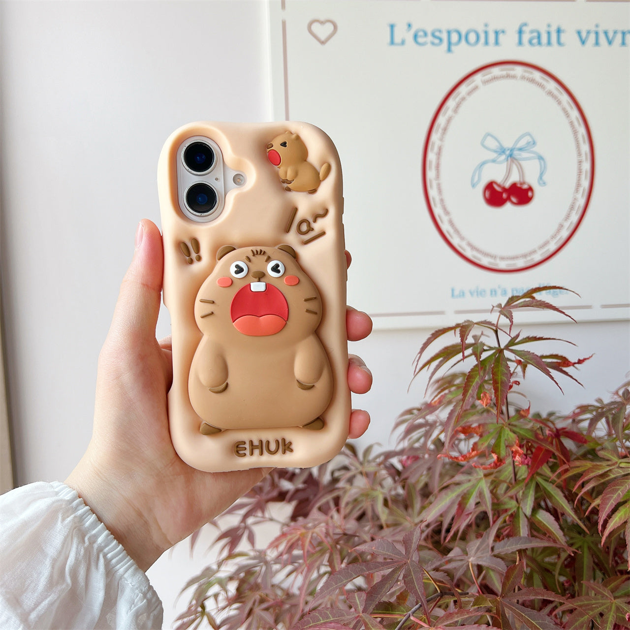 Fun Woodchuck Silicone Phone Case with Stand