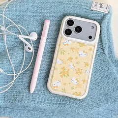Bubble-patterned Osmanthus Kitty head phone case