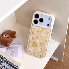 Bubble-patterned Osmanthus Kitty head phone case