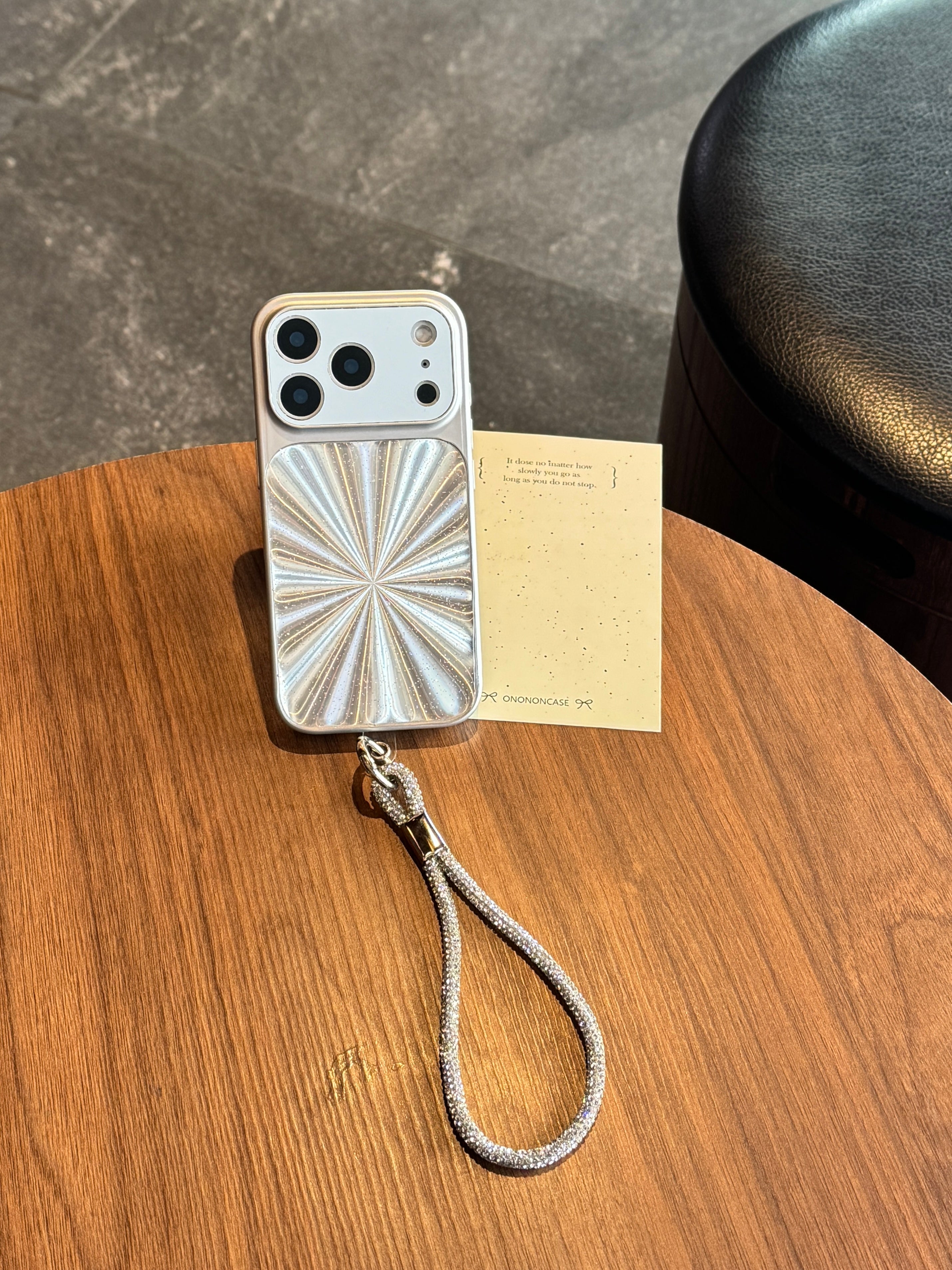 Aurora Butterfly Pattern Large Window Mirror Phone Case