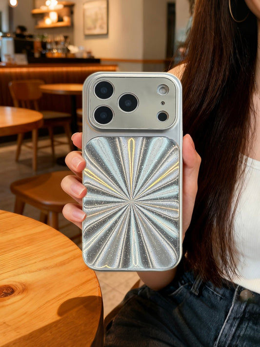 Aurora Butterfly Pattern Large Window Mirror Phone Case