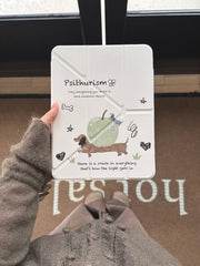 Green Apple Dachshund iPad Case