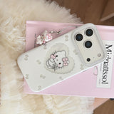 Load image into Gallery viewer, Glittery framed heart-shaped Kitty pendant