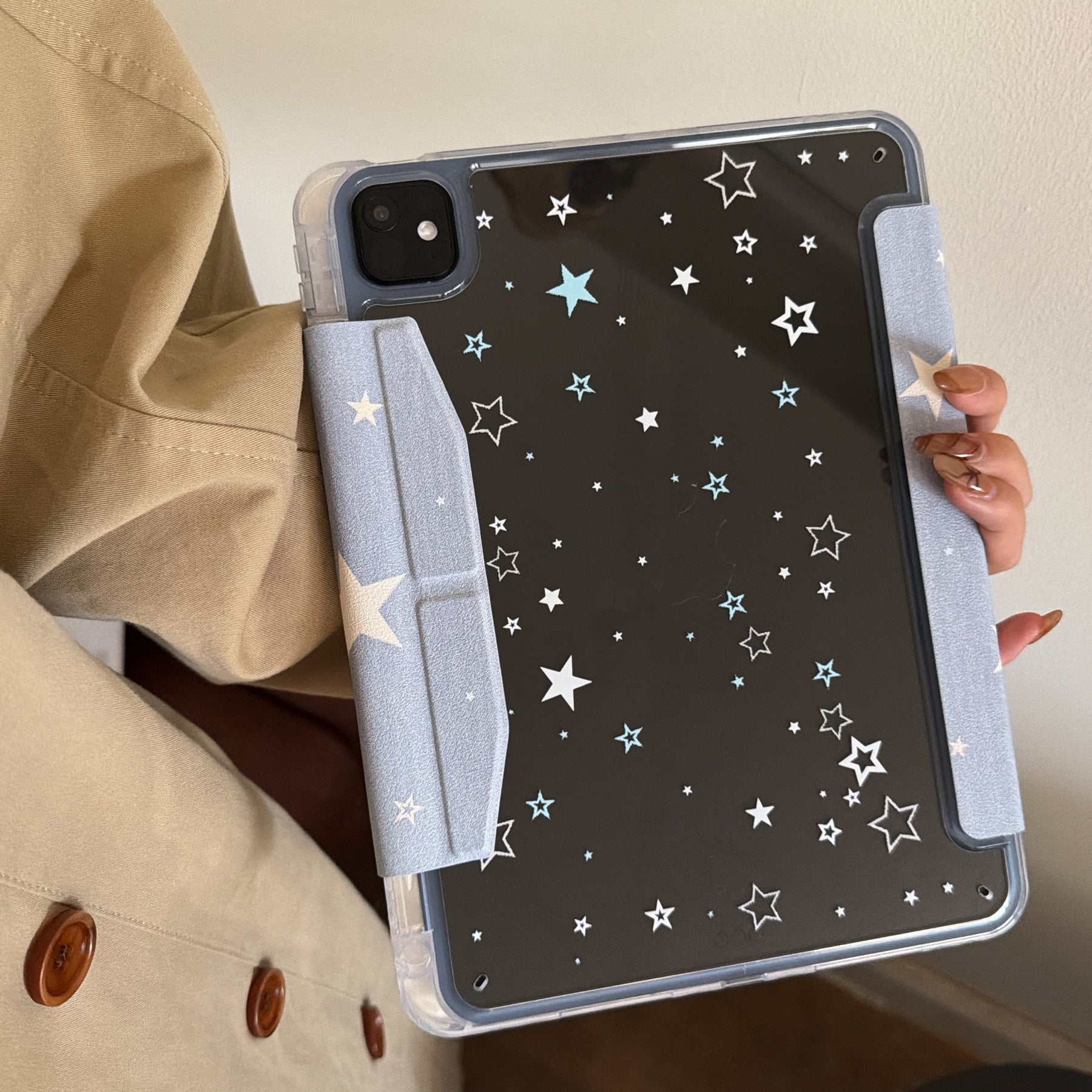 Denim Blue Star iPad Case