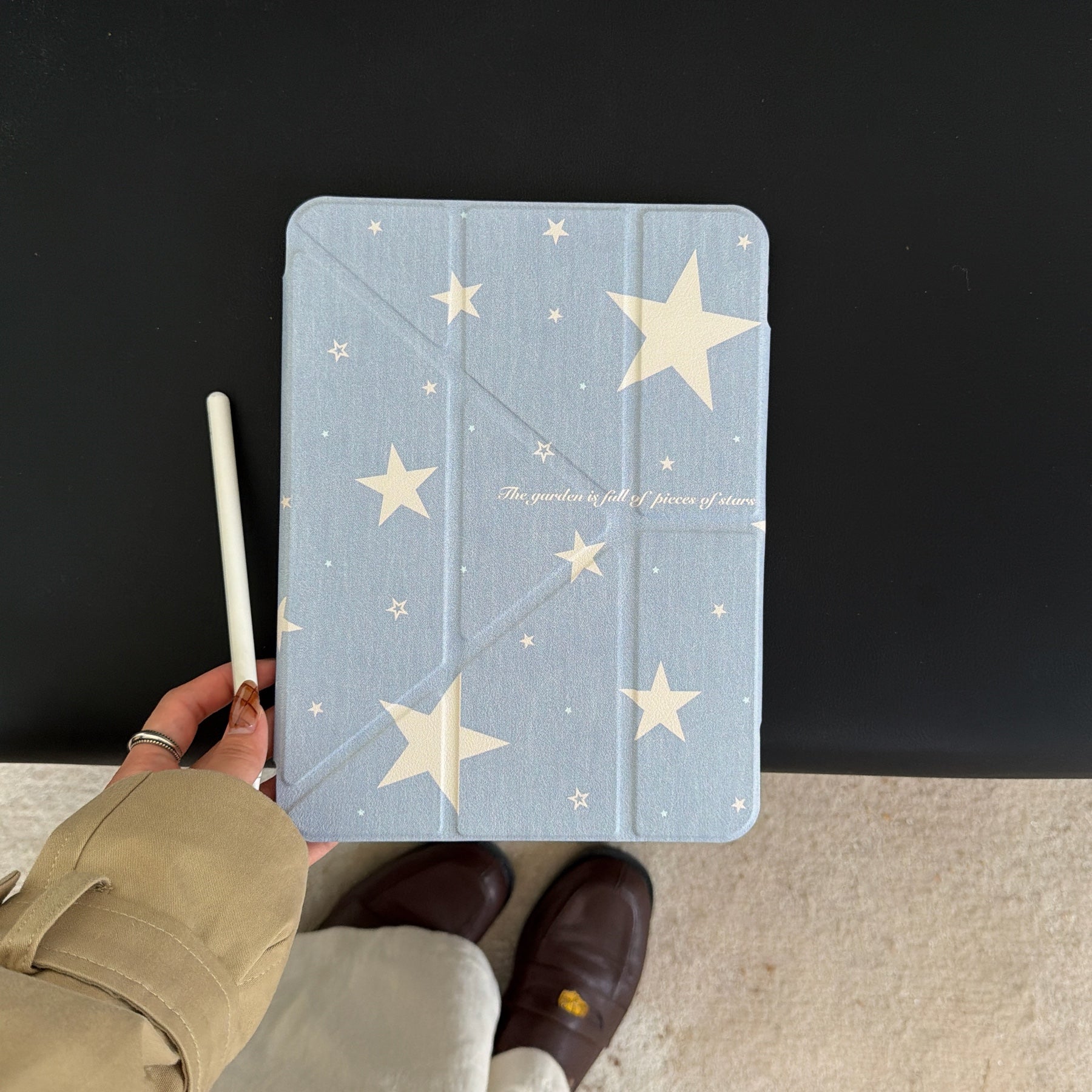 Denim Blue Star iPad Case