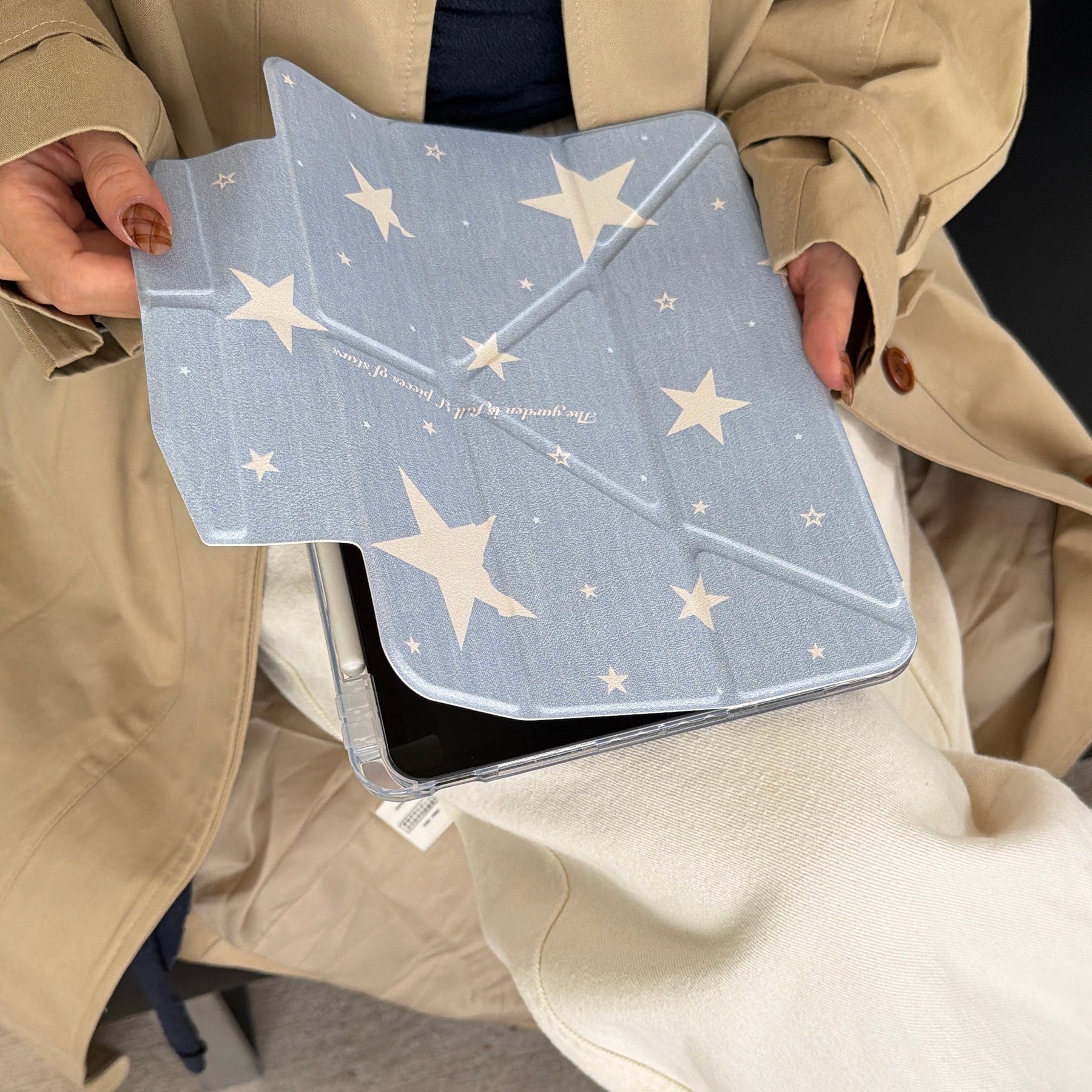 Denim Blue Star iPad Case
