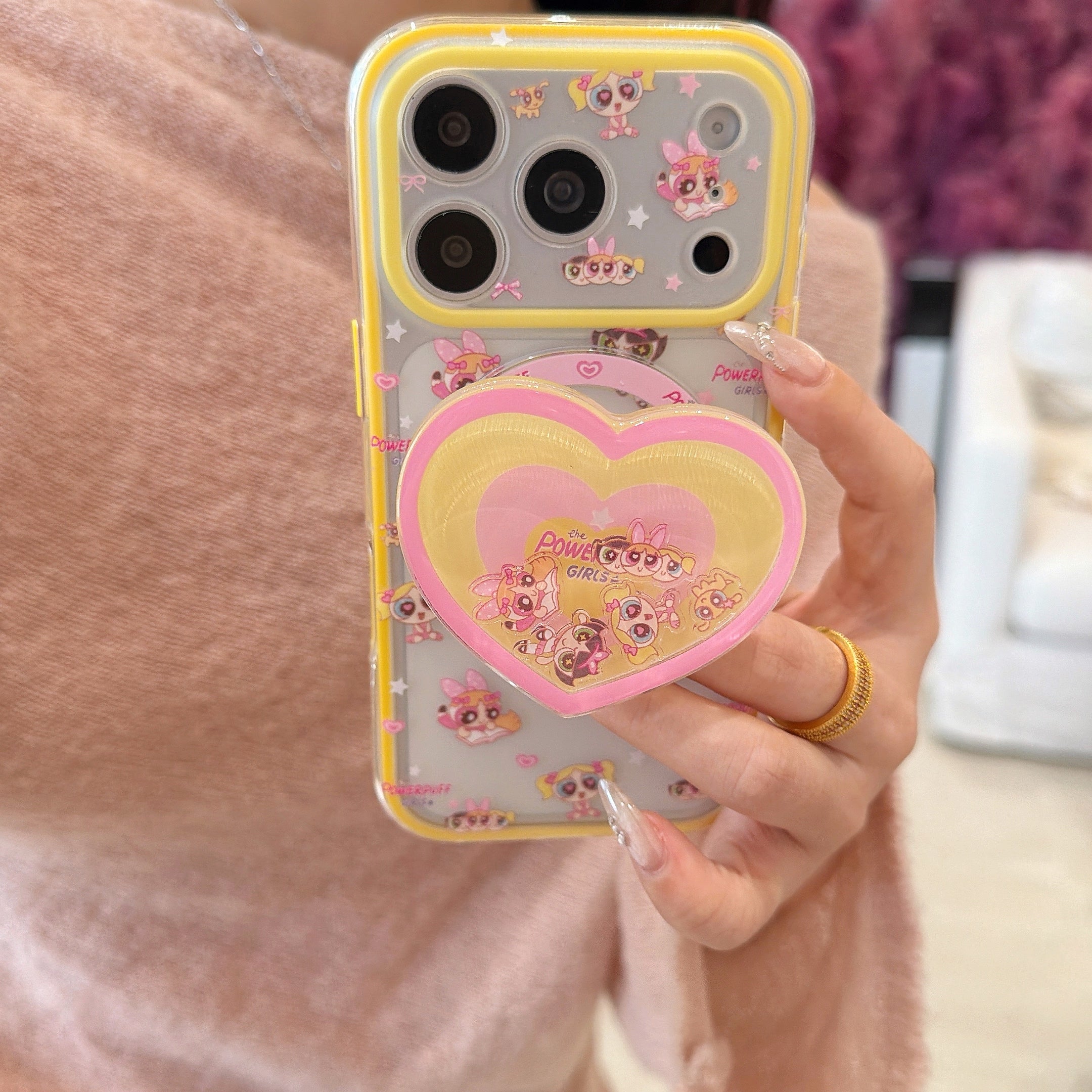 Powerpuff Girls Magnetic 2-in-1 Series: 360° Protection & MagSafe Ready for iPhone 13-17 Series | Iconic Y2K Superhero Design