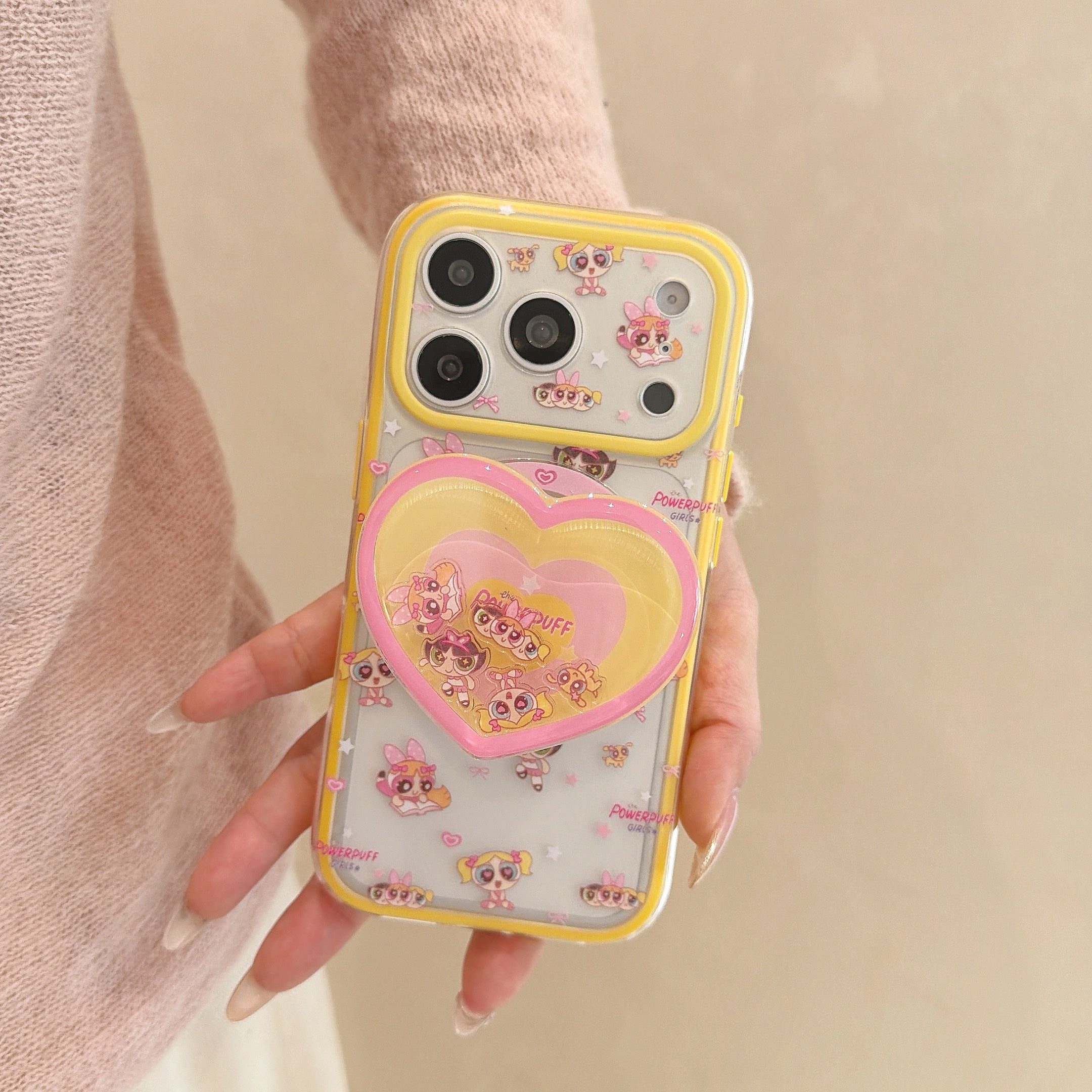 Powerpuff Girls Magnetic 2-in-1 Series: 360° Protection & MagSafe Ready for iPhone 13-17 Series | Iconic Y2K Superhero Design