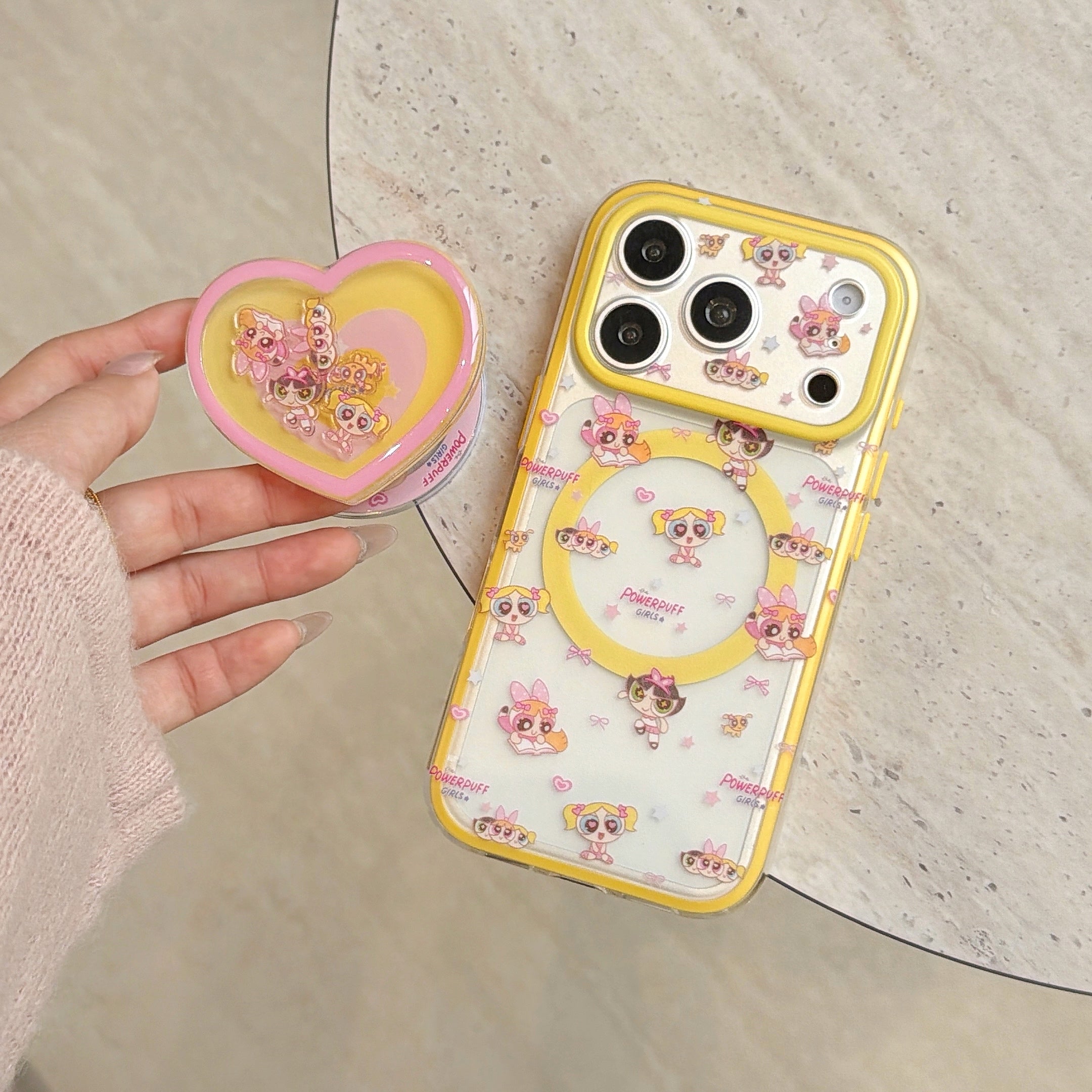 Powerpuff Girls Magnetic 2-in-1 Series: 360° Protection & MagSafe Ready for iPhone 13-17 Series | Iconic Y2K Superhero Design