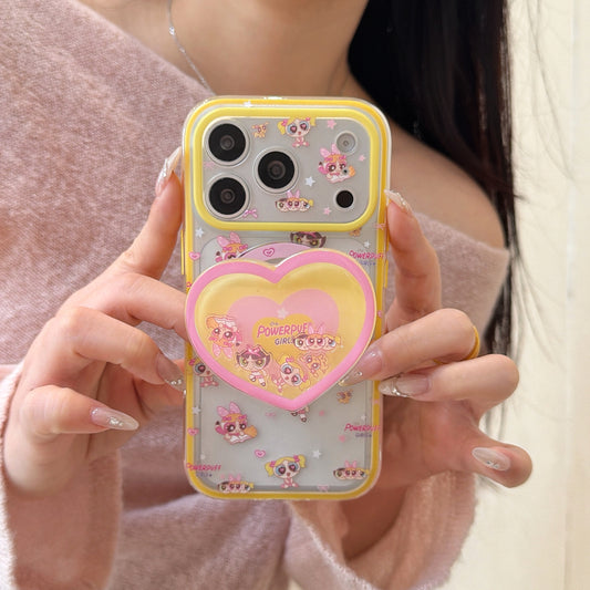 Powerpuff Girls Magnetic 2-in-1 Series: 360° Protection & MagSafe Ready for iPhone 13-17 Series | Iconic Y2K Superhero Design