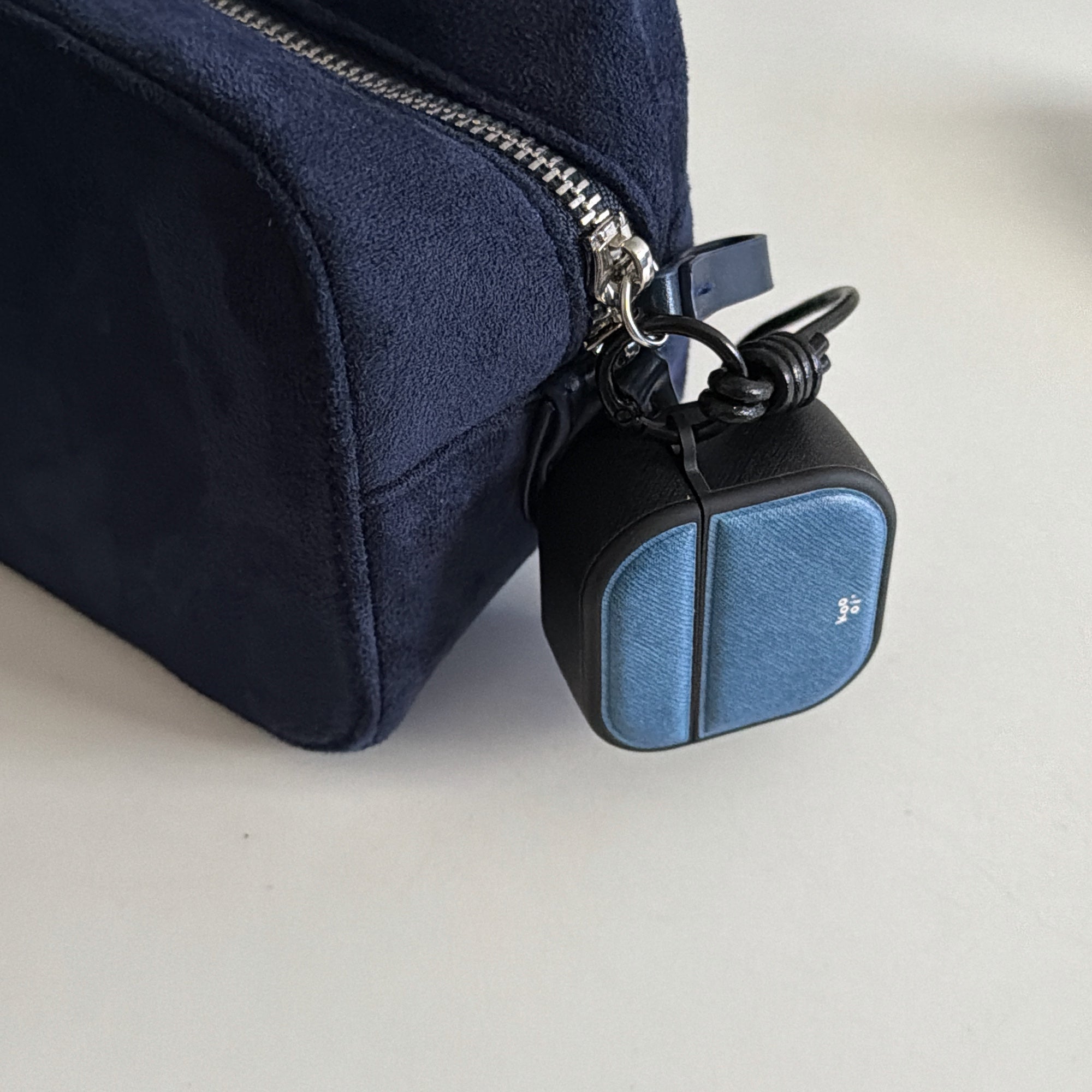 Denim Blue Magnetic Leather AirPods Case