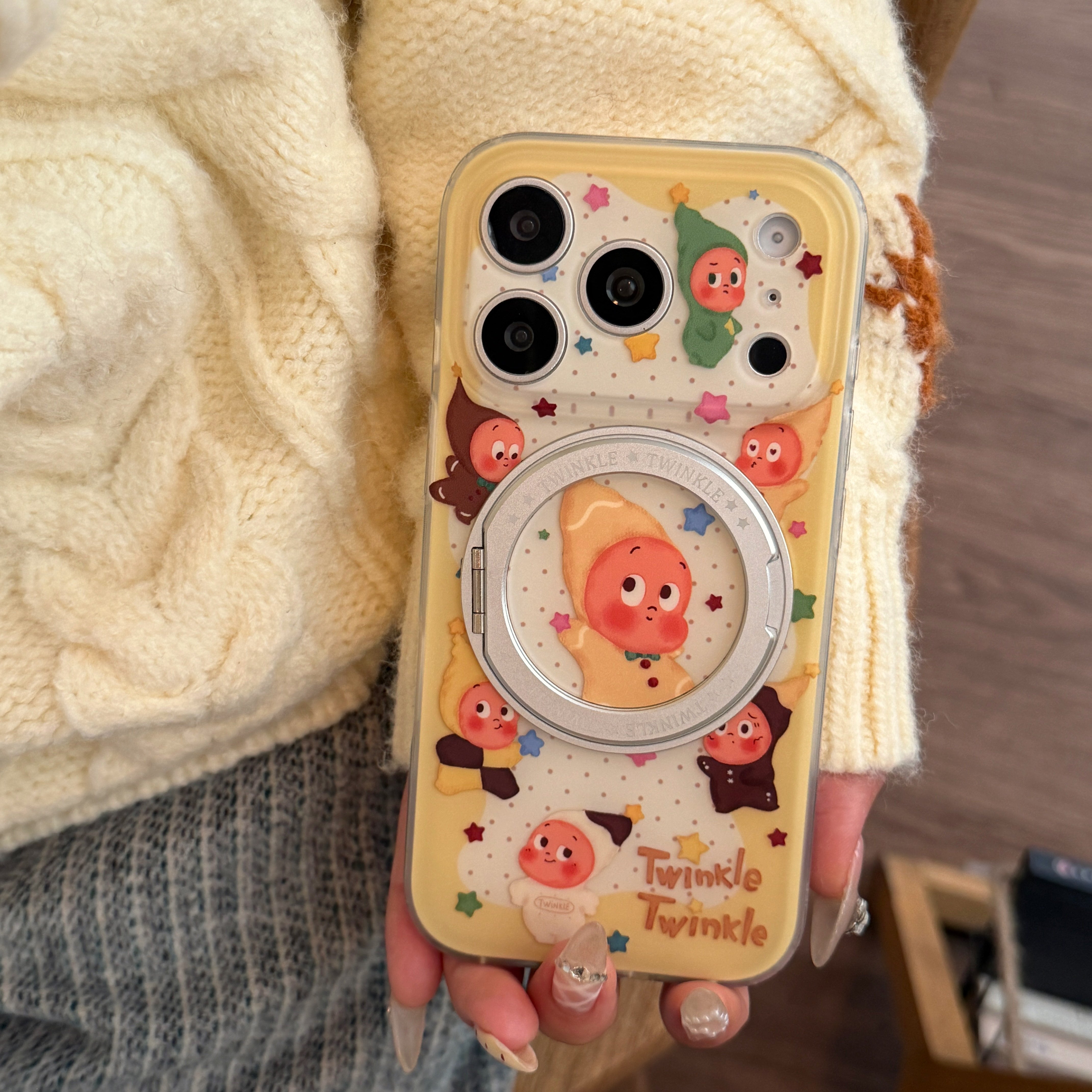 Twinkle Twinkle Apple phone case with stand