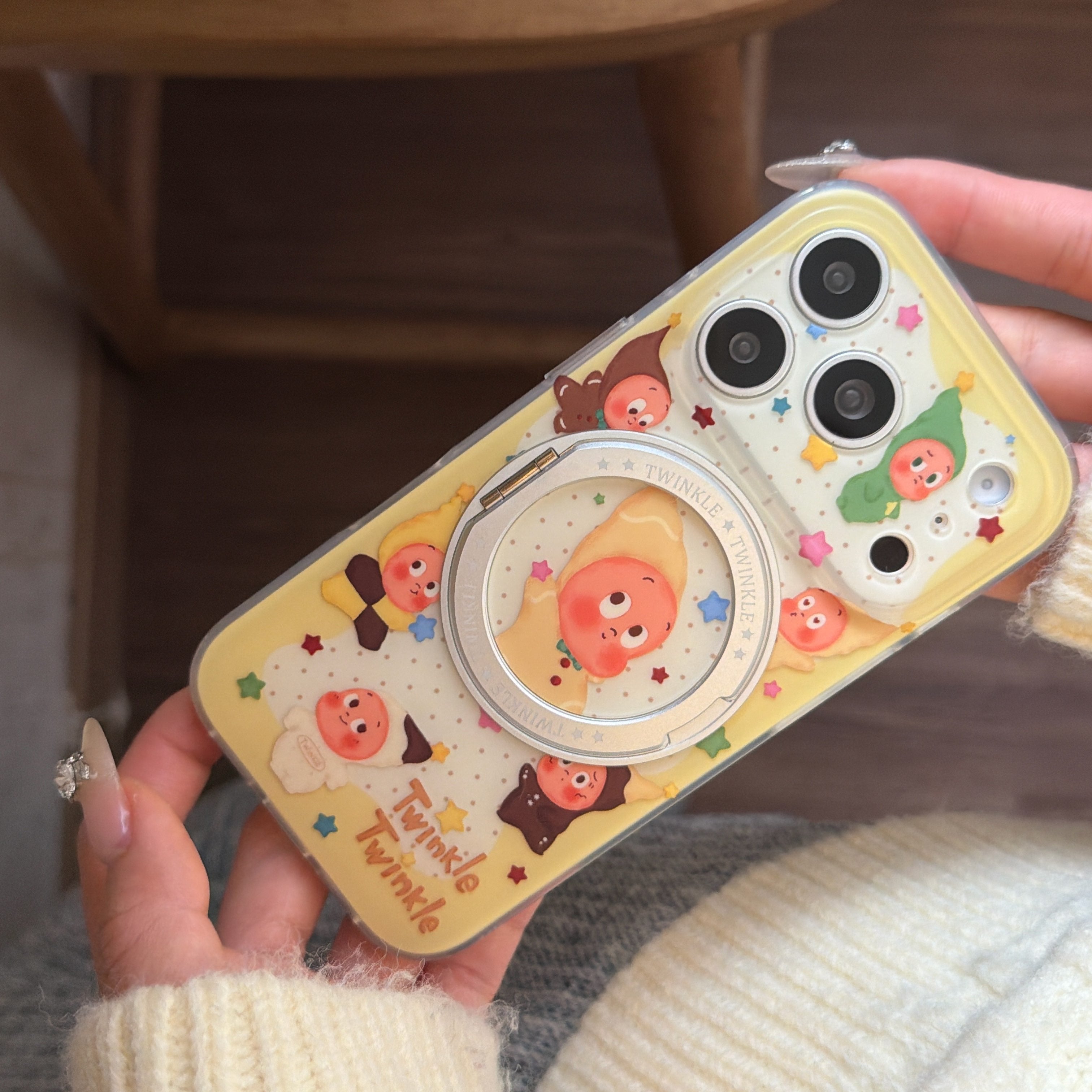 Twinkle Twinkle Apple phone case with stand