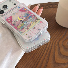 "Dreamy Plush Pals" Case - Sanrio Meets Jellycat Aesthetic Design for iPhone 17/16/15 Pro Max | Wavy Border Protective Accessory