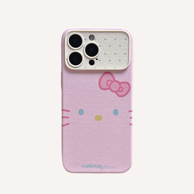 Hello Kitty emoji phone case with large window
