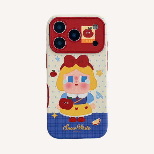 Red Apple Snow White Crying Baby Large Window Phone Case