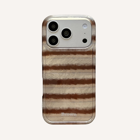 Retro autumn brown sweater pattern phone case
