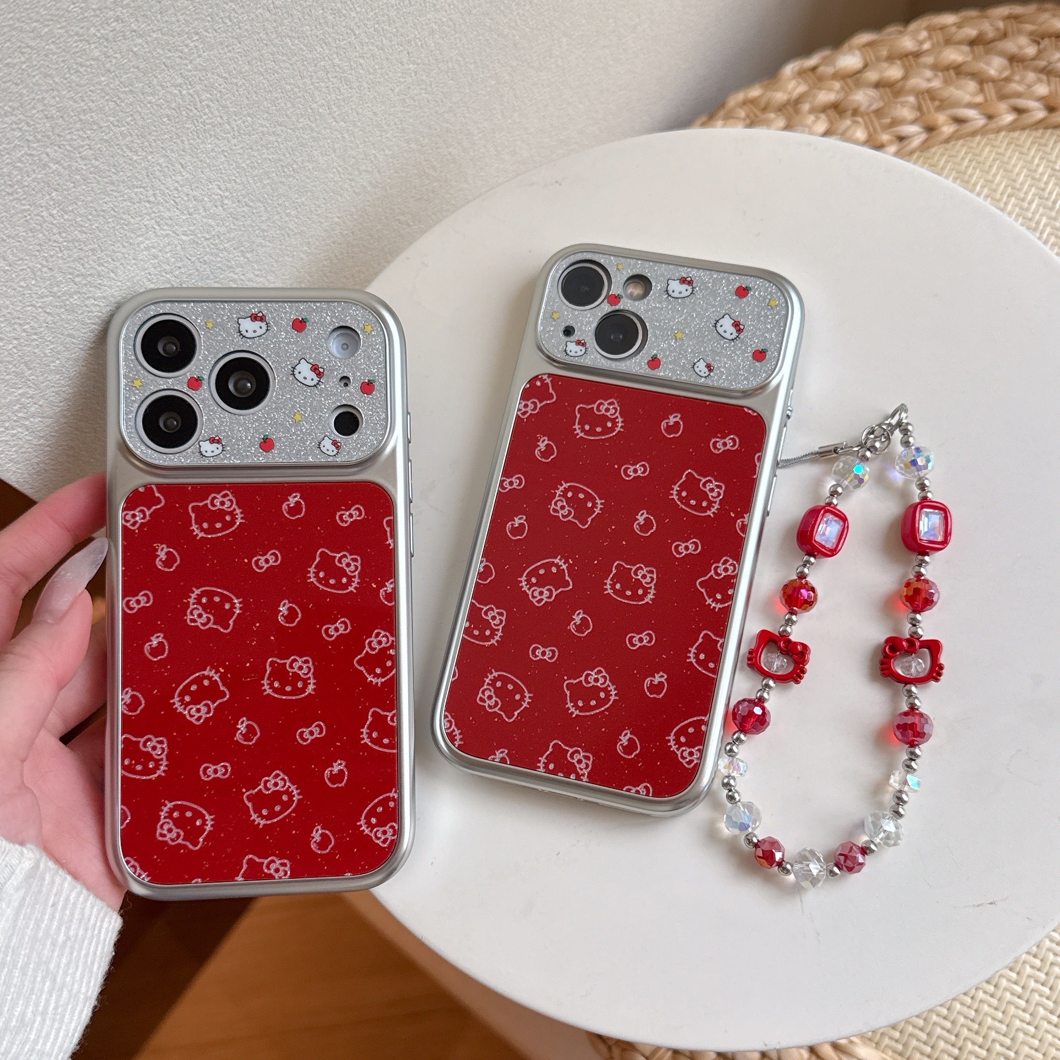 Kitty red Apple phone case