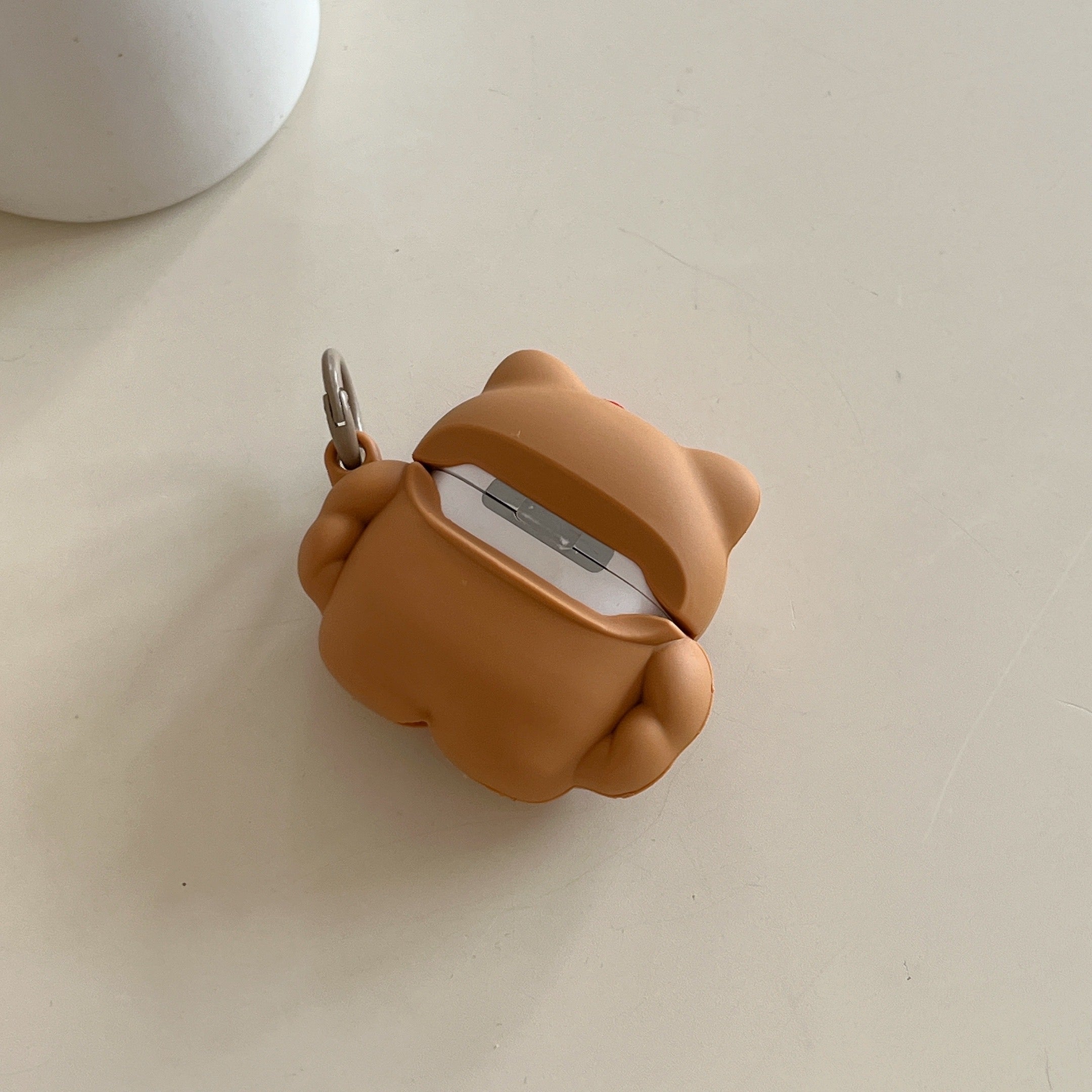 Muscle Kitty Silicone Earphone Cover