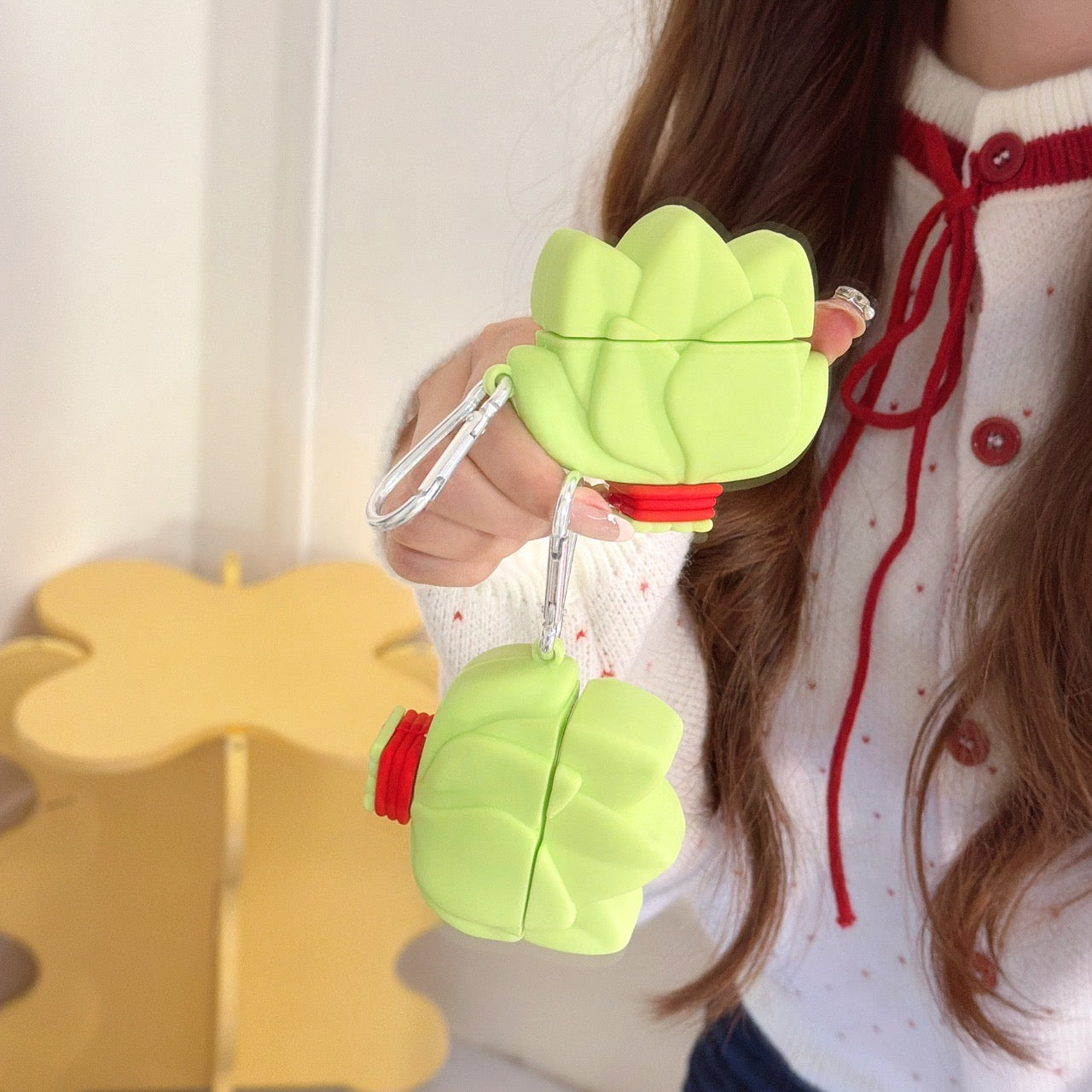 Good Luck Pomelo Leaf AidPods Silicone Earphone Cover