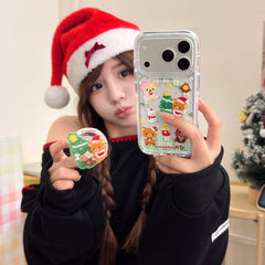 Rilakkuma Christmas Magnetic Round Edge Airbag Phone Case