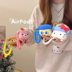 Kitty/Winnie the Pooh/Mamiji/Pink Puppy Telephone Silicone AirPods Earphone Cover