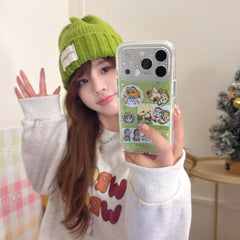 Green Chiikawa Pony Rounded Edge Airbag Apple Phone Case