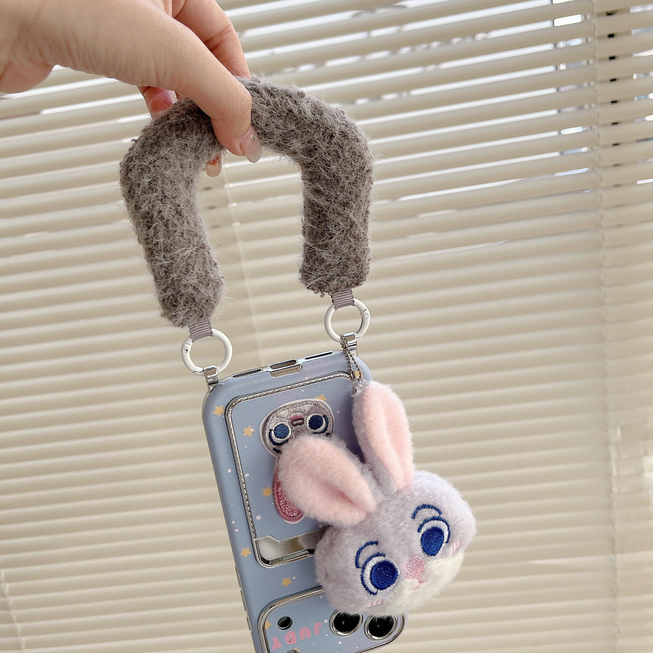 Judy Electroplated Large Window Phone Case