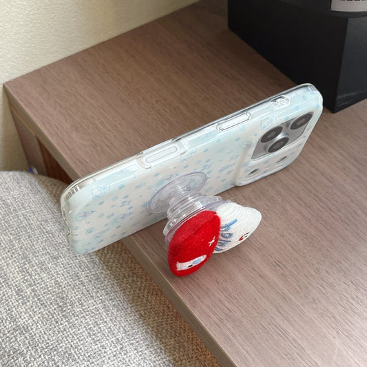 Blue-tinted winter snowman house phone case