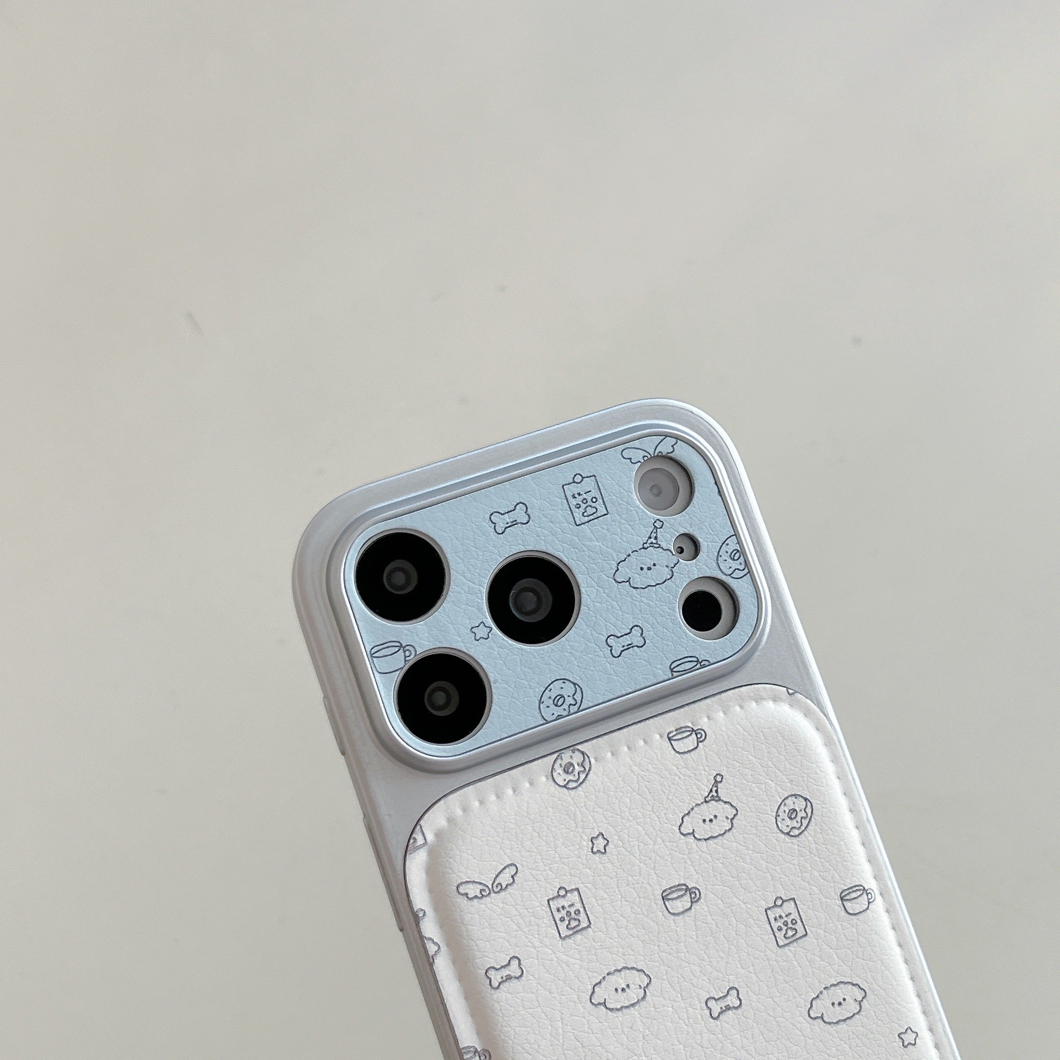 Hand Drawn Line Art Dog Phone Case for iPhone 13-17 Pro Max