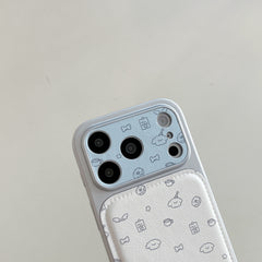 Hand Drawn Line Art Dog Phone Case for iPhone 13-17 Pro Max