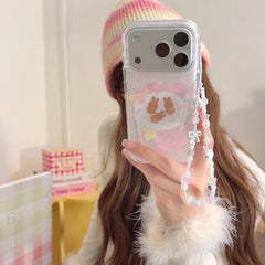 Pink bow Miffy rabbit cookie phone case