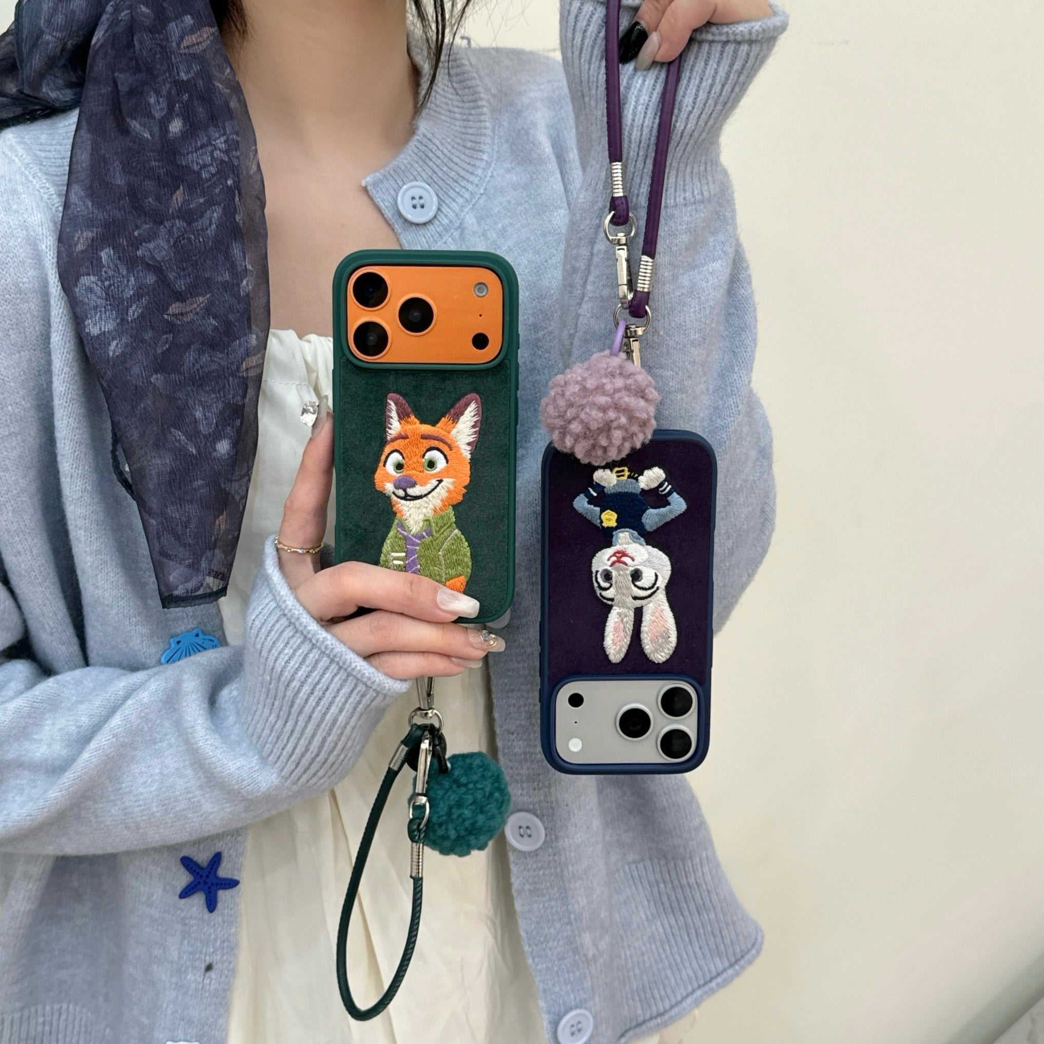 Felt Judynick Embroidered Phone Case