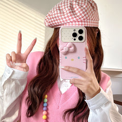 Hello Kitty emoji phone case with large window