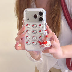 Cute Kitty Expression Series: Round Edge Protective Case for iPhone 13-17 Pro Max