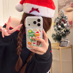 Rilakkuma Christmas Magnetic Round Edge Airbag Phone Case