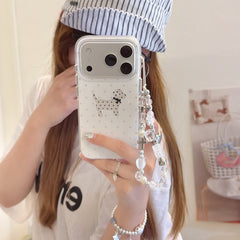 Playful Polka Dot Puppy iPhone Case | Cute Animal IMD Cover