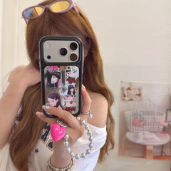 Pink Gothic Tomie Horror Aesthetic Case | Y2K Mirror Space Shell