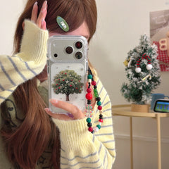 Silver Star Apple Tree Gold-plated Rounded Airbag Double-sided Phone Case