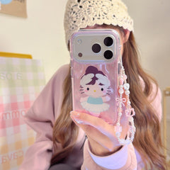 Ballet Kitty Round Edge Airbag Double-Sided Phone Case