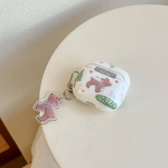 Cartoon graffiti flower deer earphone cover