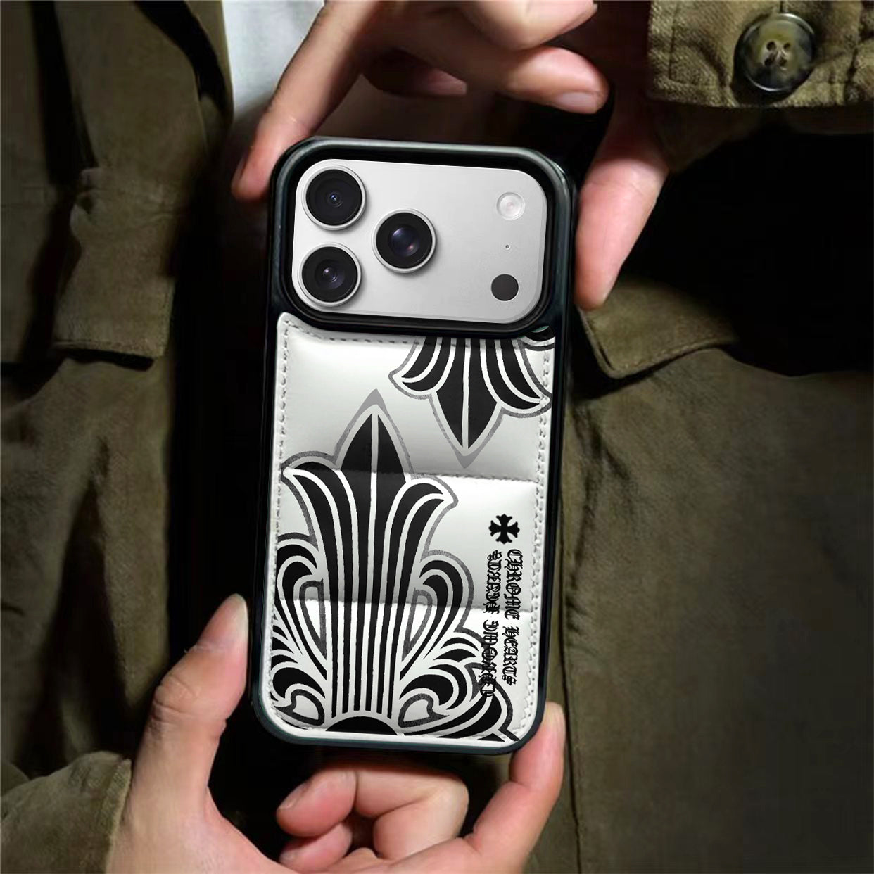 Chrome Hearts Puffer Phone Case for iPhone 13-17 Pro Max