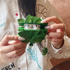 Silicone grapefruit leaf silicone earphone cover