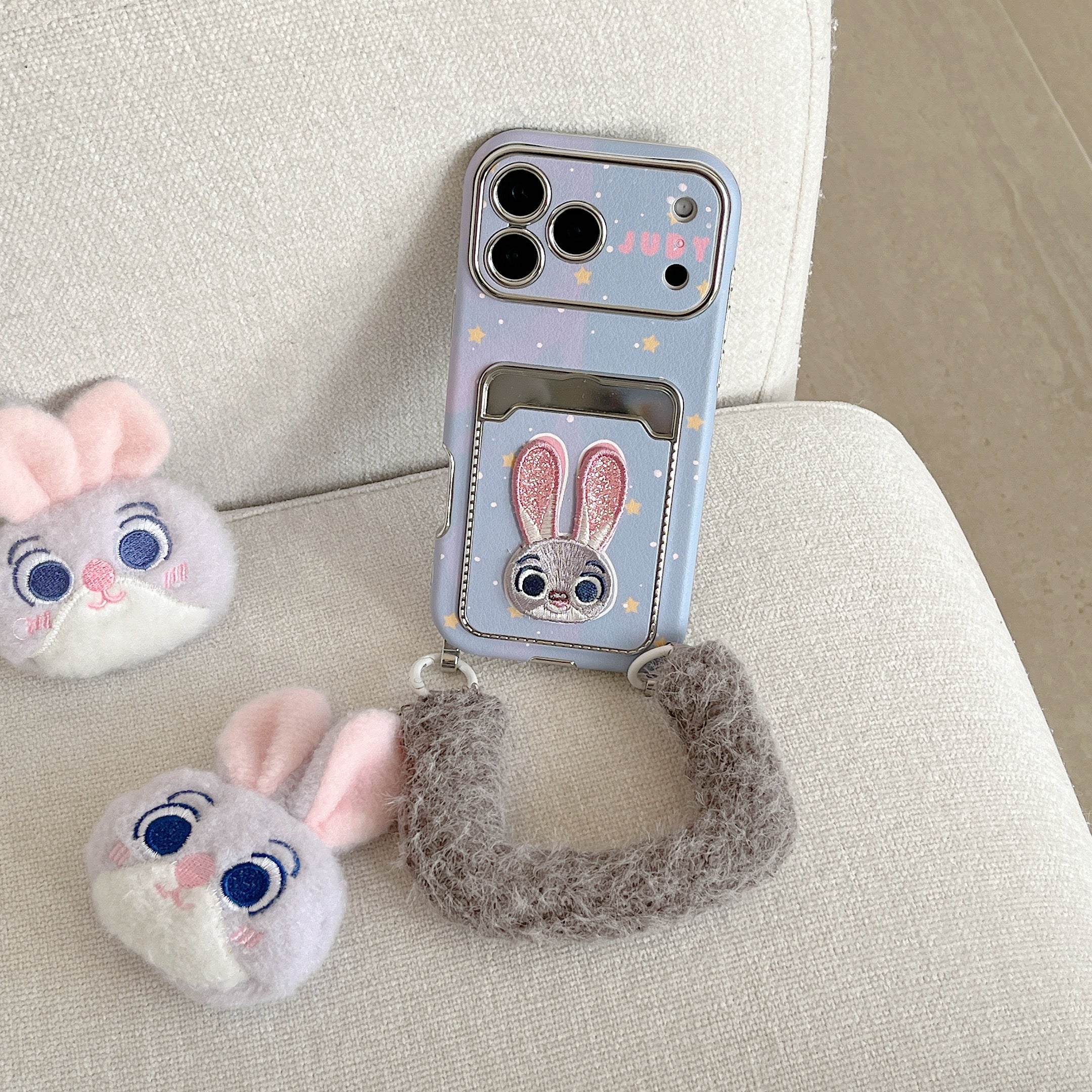 Judy Electroplated Large Window Phone Case